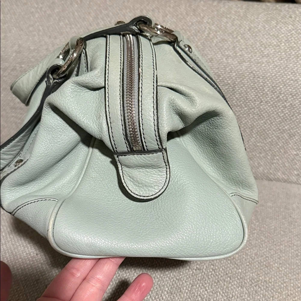 MCM Mint Green Satchel Bag